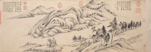 Rivière et montagnes par une claire journée d