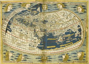 Carte du monde de Ptolémée - Donnus Nicolaus Germanus
