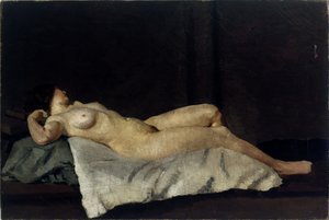 Figure féminine allongée sur le dos, 1912 - Dora Carrington