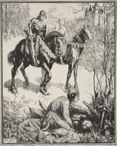 Une dame pleurant amèrement, illustration de 