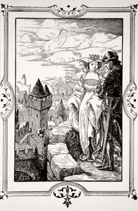 Annoure a amené le Roi sur les remparts, 1905 - Dora Curtis