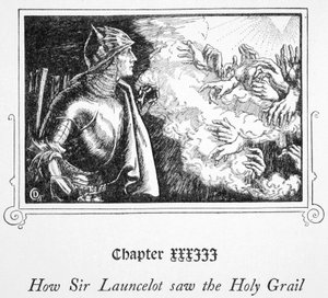 Comment Sir Launcelot vit le Saint Graal, 1905 - Dora Curtis