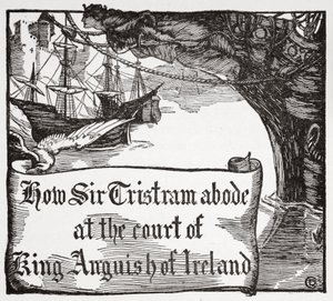 Comment Tristan demeura à la cour du roi Anguish d