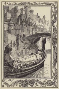 La barge flottait sur la rivière - Dora Curtis