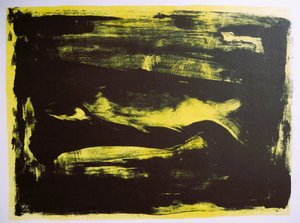 Jaune vif, sombre, abstrait