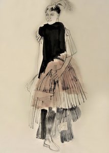 Illustration de mode haute couture