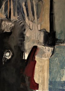 Rouge abstrait spectaculaire
