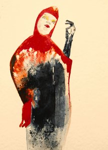 Une silhouette énigmatique à la capuche