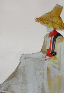 Homme au chapeau de paille - Doris Schmitz