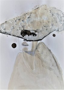 Portrait au chapeau mystérieux