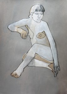 Nu abstrait et pensif - Doris Schmitz