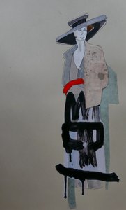 Graffiti « Femme élégante »