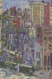 New York : La petite église au coin de la rue, 1920 - Dorothea Adelheid Dreier