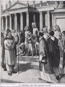 Saint Grégoire et les esclaves anglais, illustration de 