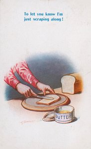 Beurre, grattage (lithographie couleur)