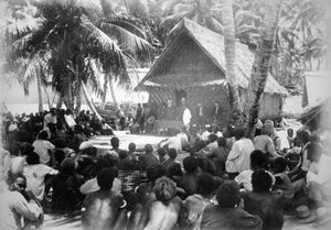 Parlement à Hongo, Floride, Îles Salomon, 1892 - Dr Welchman