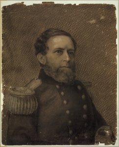 Amiral Andrew H. Foote, portrait en buste, en uniforme militaire