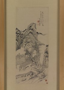 Après La Copie De Zhao Zuo De Ruisseaux Et Montagnes De Dong Yuan Après La Pluie