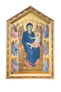 Madone et Enfant en majesté avec des anges - Duccio di Buoninsegna