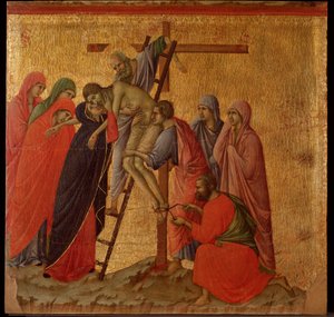 Passion : la déposition. Retable de La Maestà - Duccio di Buoninsegna