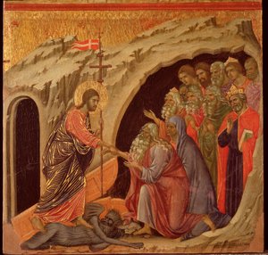 Passion : la descente aux limbes. Retable de la Maestà - Duccio di Buoninsegna