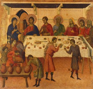 Les Noces de Cana (détail) - Duccio di Buoninsegna