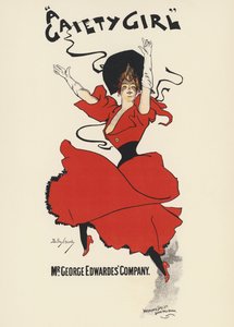 Affiche pour « A Gaiety Girl » - Dudley Hardy