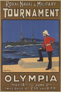 Affiche pour le tournoi naval et militaire royal, 1910