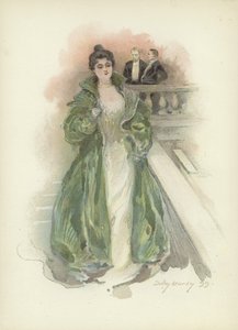 Dame de la société au Savoy Hotel, Londres - Dudley Hardy