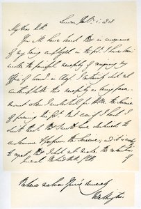 Lettre du Duc de Wellington au Général Rowland Hill, 1er février 1828 - Duke of Wellington