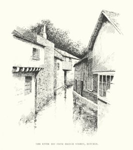 La rivière Hiz depuis Bridge Street, Hitchin - Duncan Moul