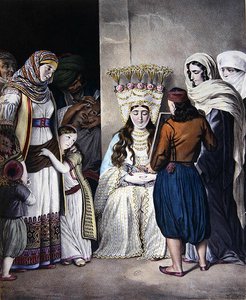 Mariage orthodoxe grec à Athènes (vers 1825) - Dupre Dupre