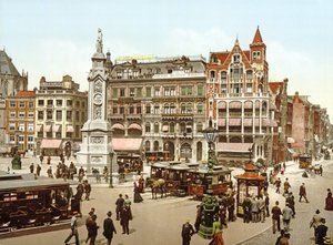 Vue de la Place du Dam à Amsterdam - Dutch Photographer
