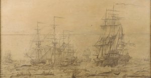 Scène de chasse à la baleine du 17e siècle