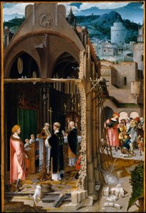 Un sermon sur la charité (peut-être la conversion de Saint Antoine), vers 1520-1525