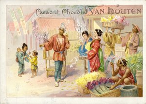 Vendeurs de fleurs chinois