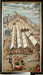 Marché aux tissus à 