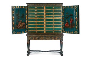 Cabinet de collectionneur sur pied, c.1700-30 - Dutch School