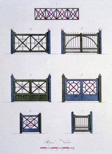 Dessins du Magazine of Garden Gems par G. van Laar, publié en 1802 - Dutch School
