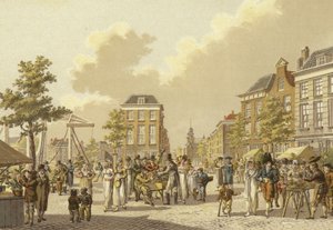 Marché aux fleurs, Rotterdam, 1807