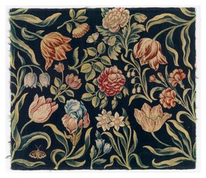Paravent avec panneaux de tapisserie florale, fabriqué probablement en Hollande - Dutch School