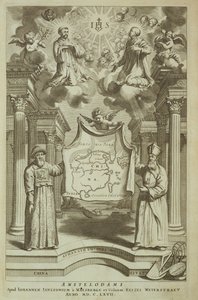 Frontispice de China Illustrated par Athanasius Kircher (1601-80) 1667 - Dutch School