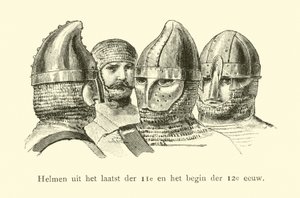 Casques de la fin du XIe et du début du XIIe siècle - Dutch School