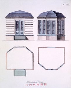 Illustration du Magazine of Garden Gems par G Van Laar, 1802 - Dutch School