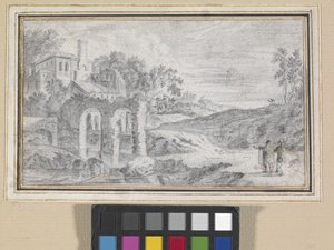 Paysage italianisant avec ruines