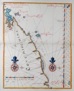 Carte de la Cochinchine, Asie - Dutch School