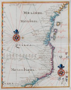 Carte de Mombasa, Afrique de l