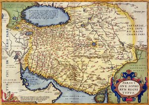 Carte de la Perse, du Theatrum Orbis Terrarum, pub. par Abraham Ortelius, Anvers, c.1590