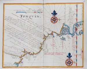 Carte du Tonkin, Chine - Dutch School