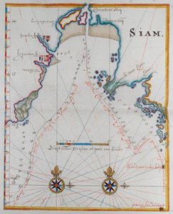 Carte du Royaume de Siam - Dutch School